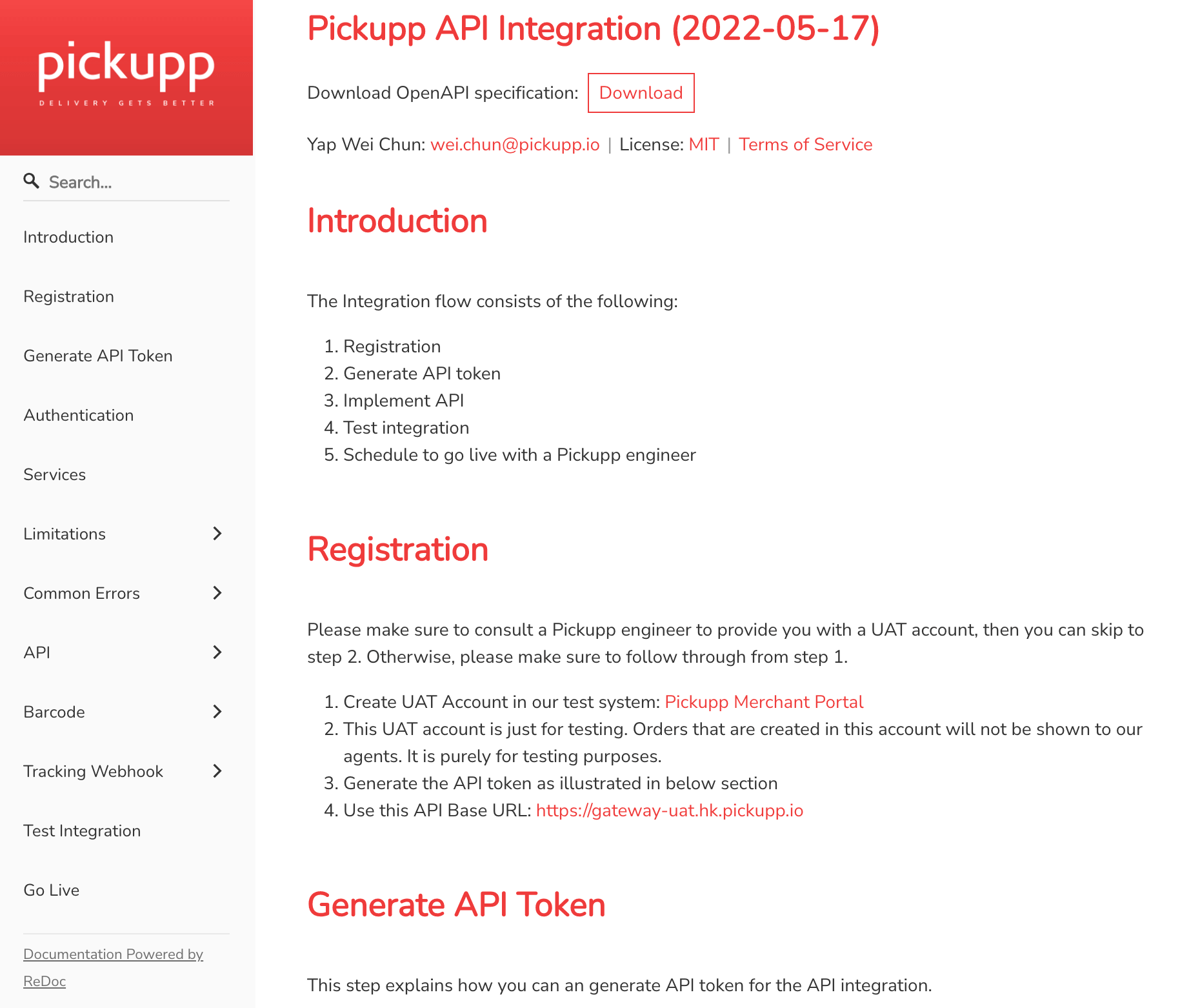 Pickupp Signup
